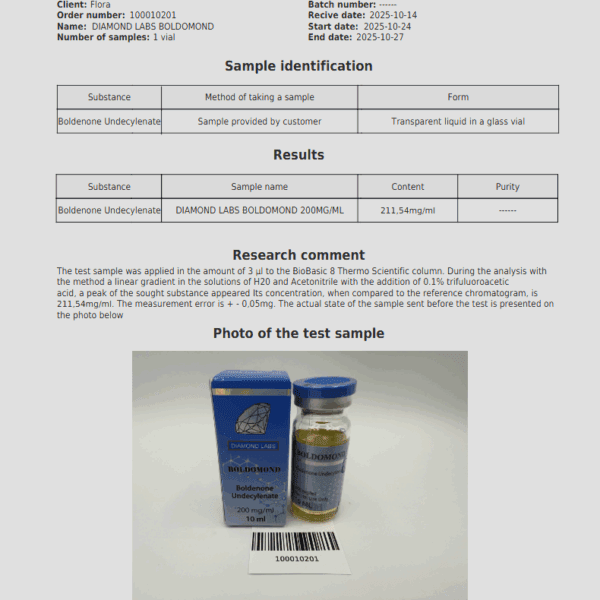 Boldenone - Diamond Labs