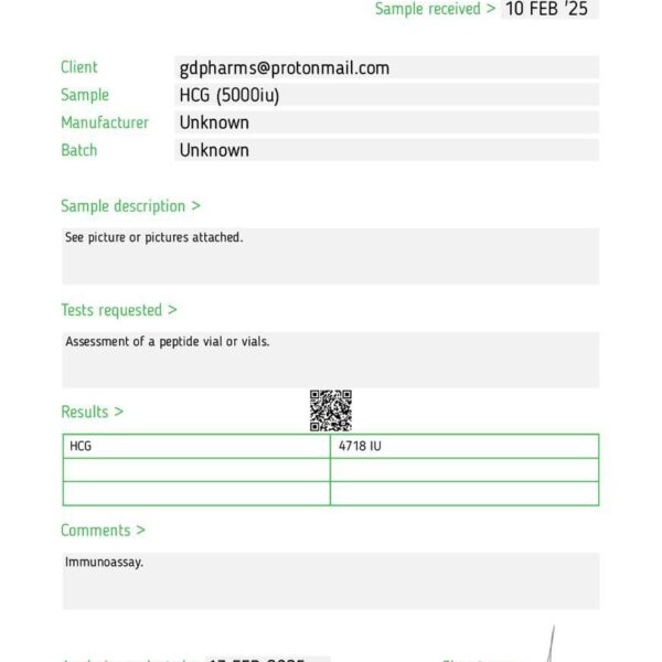 HCG Lab Test